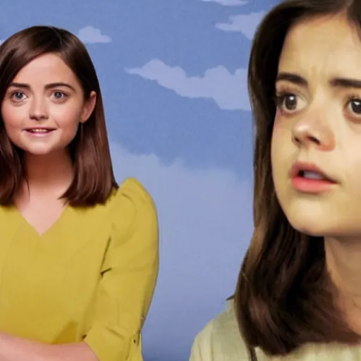 Image similar to jenna coleman in a studio ghibli animation