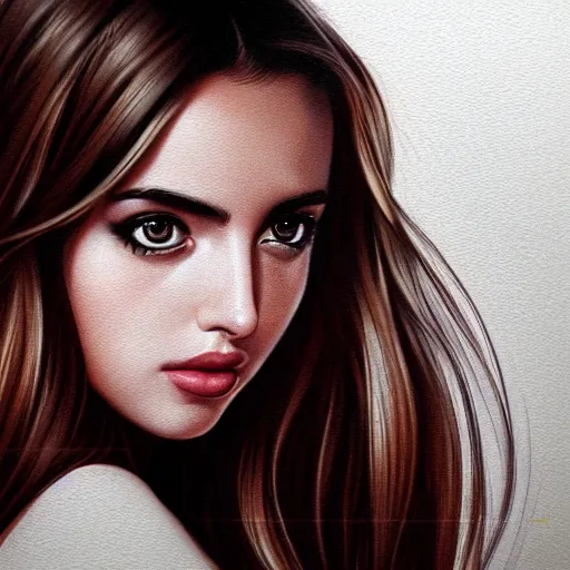 Image similar to portrait of ana de armas by artgerm, random background scene