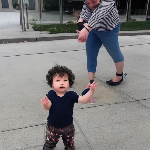 Prompt: sentient machines using toddlers as an infinite energy source