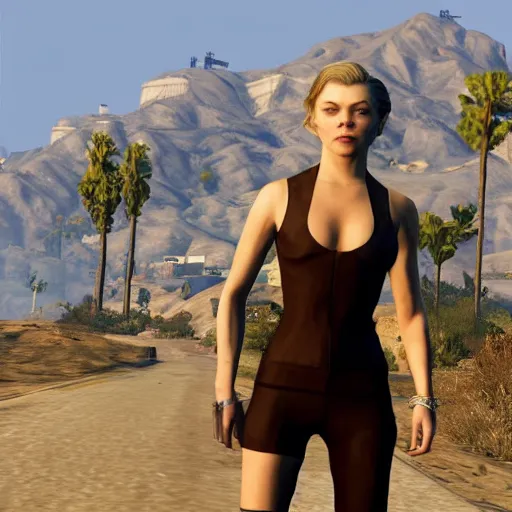 Image similar to Natalie Dormer as a character in gta v