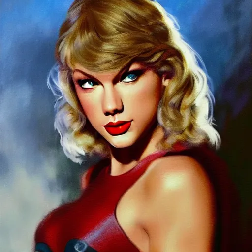 Prompt: ultra realistic portrait painting of taylor swift in the movie metroid, art by frank frazetta, 4 k, ultra realistic, highly detailed, epic lighting.