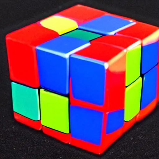 Image similar to a three dimensional representation of a four dimensional cube