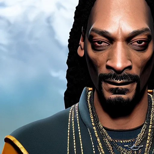 Image similar to Snoop Dogg in the Witcher 3 4K quality super realistic