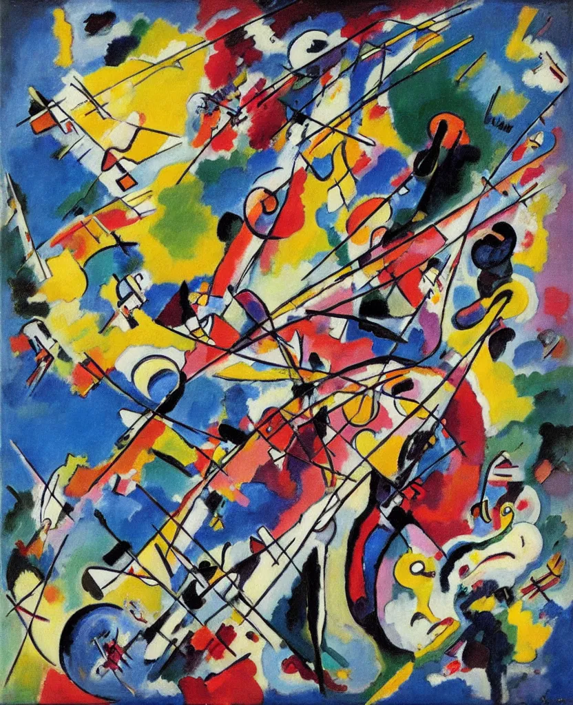 Image similar to painting by vasily kandinsky