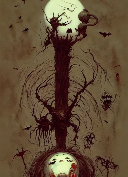 Image similar to king of halloween by chiara bautista and beksinski and norman rockwell and greg rutkowski weta studio, and lucasfilm