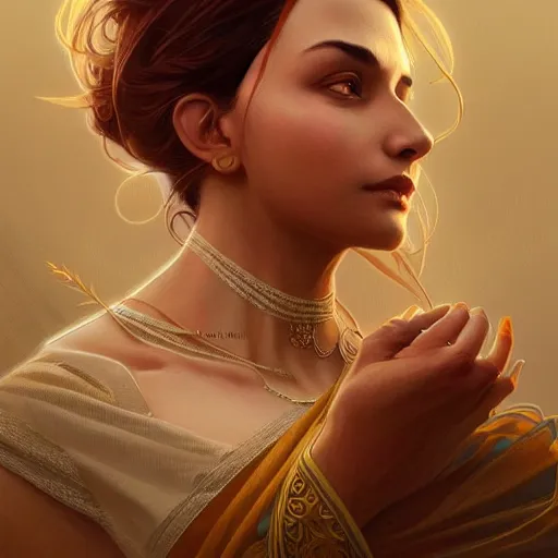 Image similar to beautiful natural narendra modi, intricate, elegant, highly detailed, digital painting, artstation, concept art, smooth, sharp focus, illustration, art by artgerm and greg rutkowski and alphonse mucha and loish and WLOP