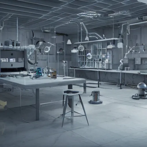 Prompt: 8 k hd detailed octane render of the laboratory of a mad scientist