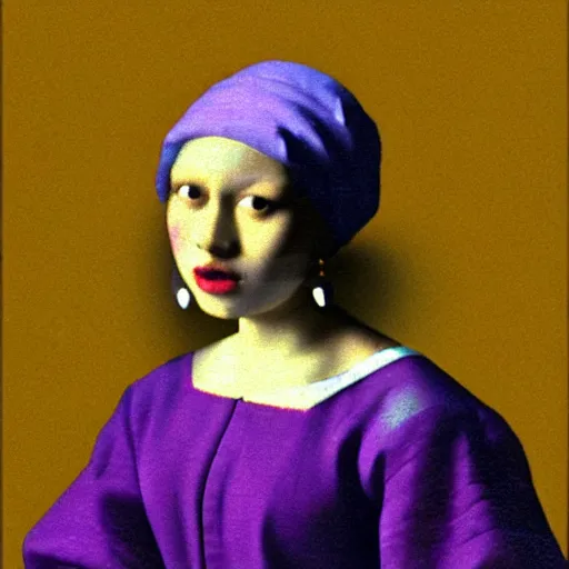 Prompt: a bacalaito fritter in the style of vermeer, glitch art