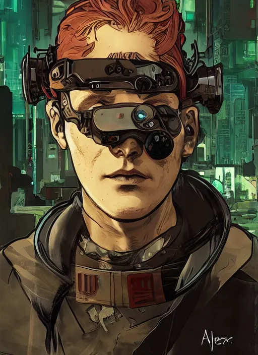 Image similar to cyberpunk chef. portrait by ashley wood and alphonse mucha and laurie greasley and josan gonzalez and james gurney. splinter cell, apex legends, rb 6 s, hl 2, d & d, cyberpunk 2 0 7 7. realistic face. character clothing. vivid color. dystopian setting.