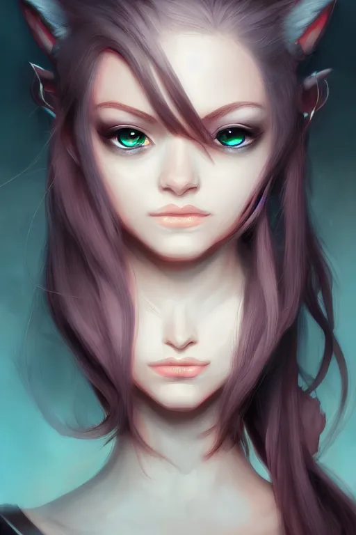 Prompt: portraid, pandora, trending on artstation, digital art by clamp