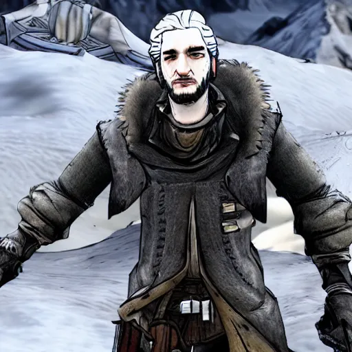 Prompt: john snow in borderlands