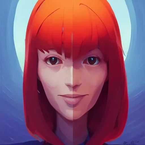 Image similar to face icon stylized minimalist rockoa €™ s modern life, loftis, cory behance hd by jesper ejsing, by rhads, makoto shinkai and lois van baarle, ilya kuvshinov, rossdraws global illumination