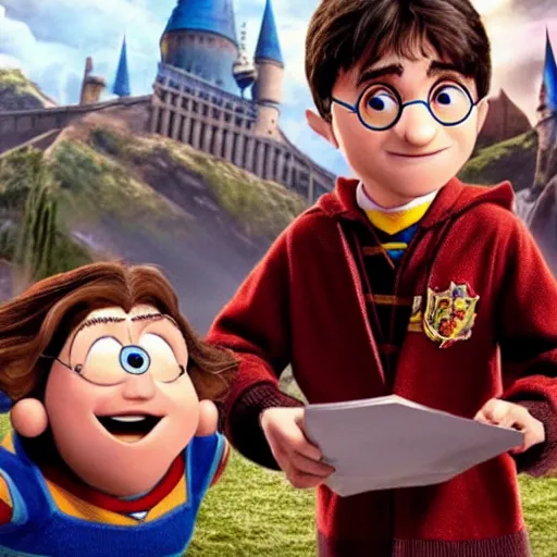 Prompt: Harry Potter as seen in Disney Pixar's Up (2009) 👀