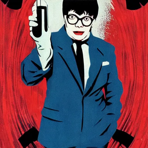 Image similar to austin powers in schindlers list, movie poster, 1 9 9 0