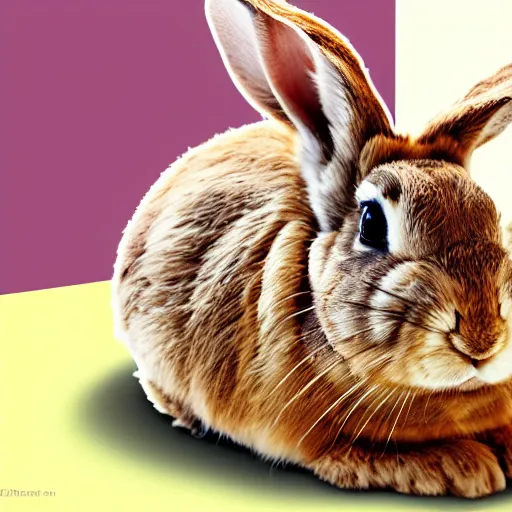 Prompt: a photorealistic photo of a pancake on top of a rabbit\'s head