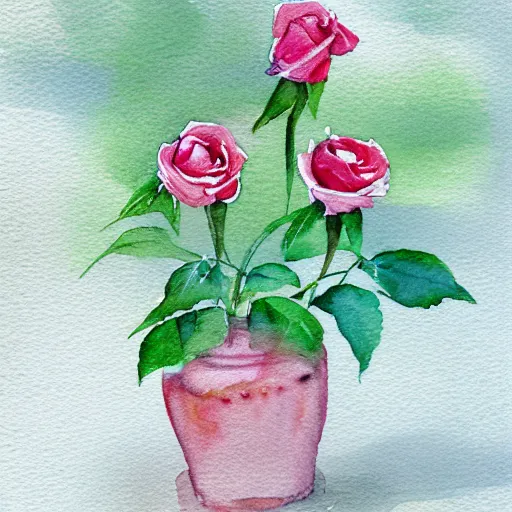 Image similar to watercolor little roses