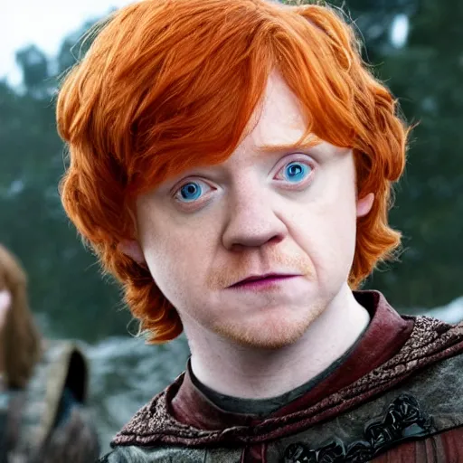 Image similar to rupert grint as ron weasley in game of thrones