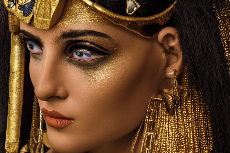 Prompt: a beautiful award winning photo of Cleopatra, very detailed and sharp, 4k cinematic