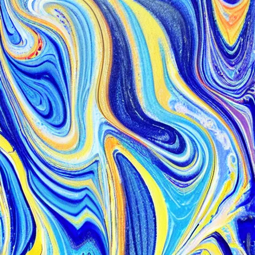 Image similar to acrylic paint marbling by maalavidaa