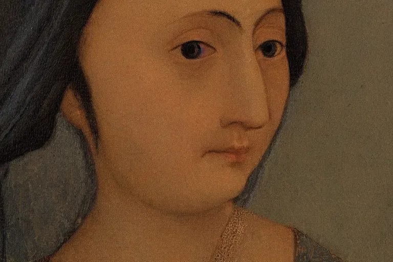 Prompt: A woman from the tenth century, 8k quality, high quality portrait