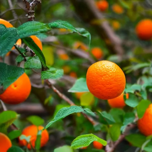 Image similar to orange growing on a tree