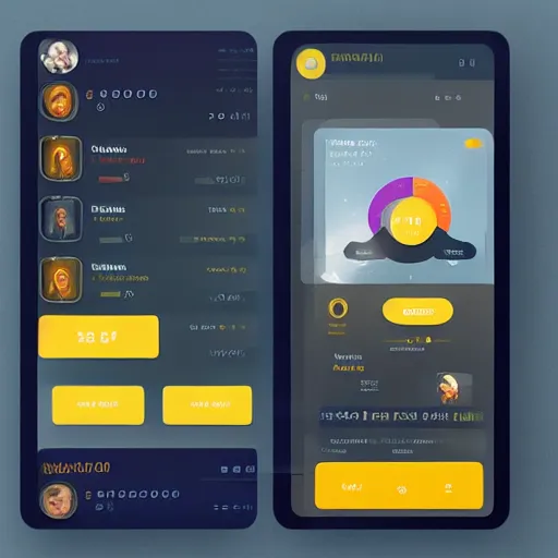 Image similar to a ui kit hero template tailwind trending on dribbble 4 k ultradetailed intricate design