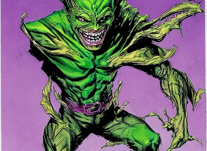 Image similar to green goblin illustration by mike ploog