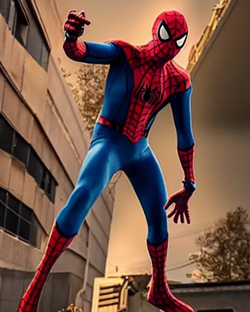 Image similar to spider - man created this suit to combat the hobgoblin the suit warps light and sound around it, rendering it invisible. clear translucent spiderman