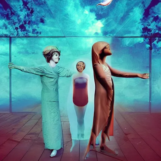 Image similar to pogress and predictions, surrealistic, digital art but photo, futuristic, optimistic