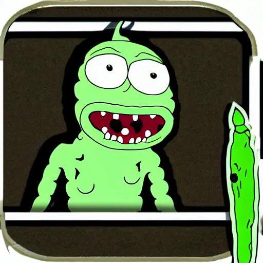 Image similar to pickle Rick