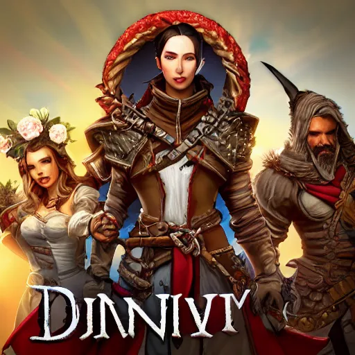 Image similar to divinity original sin 2, div os 2, div 2, group chat icon