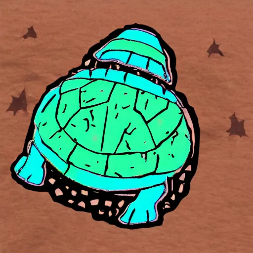 Prompt: ufo schildkrote