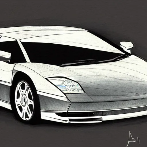 Image similar to 2 0 0 2 lamborghini blueprint sketch