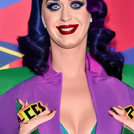 Prompt: katy perry as the joker