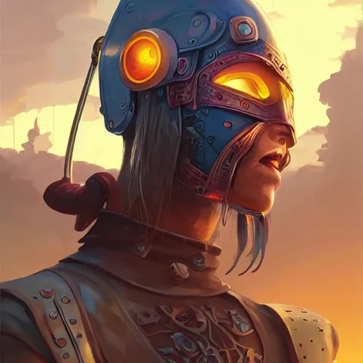 Image similar to cyberpunk viking helmet mask warrior goddess robot ninja fantasy, art gta 5 cover, official fanart behance hd artstation by jesper ejsing, by rhads, makoto shinkai and lois van baarle, ilya kuvshinov, ossdraws