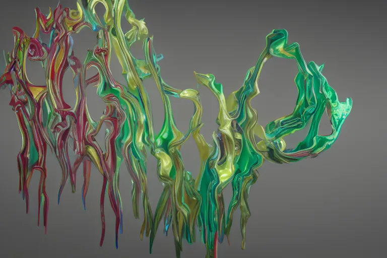 Image similar to Painful pleasures by Lynda Benglis, octane render, 4k, 8k, sharp, very very beautiful, stunning, twisted flux