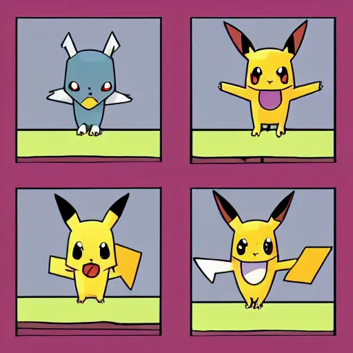 a pokemon that resembles a table. cartoon., Stable Diffusion