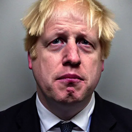 Image similar to Boris Johnson police mugshot