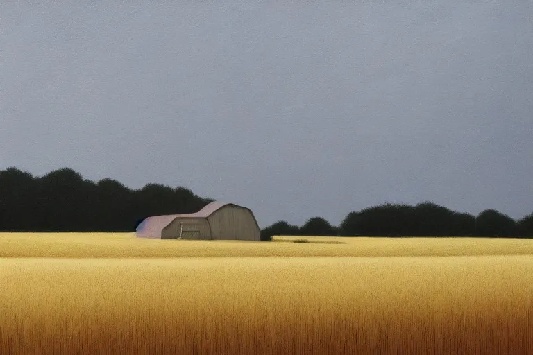 Image similar to a wheat field with barn artwork by tim eitel