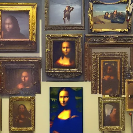 Image similar to mona lisa in avengers : endgame