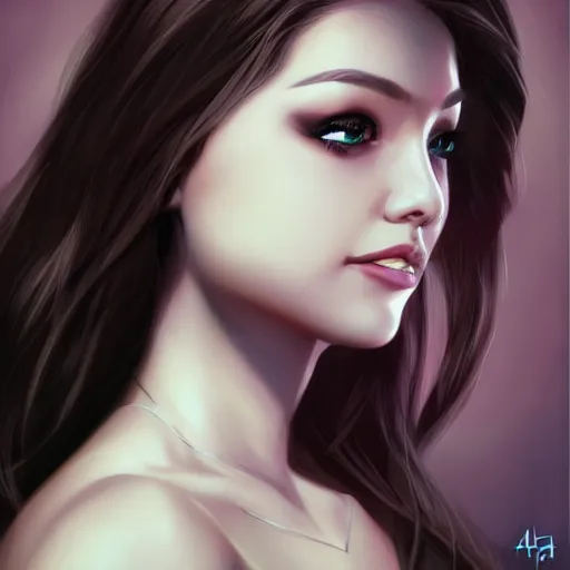 Image similar to portrait of Felicia Hernandez at age of 20, by Artgerm