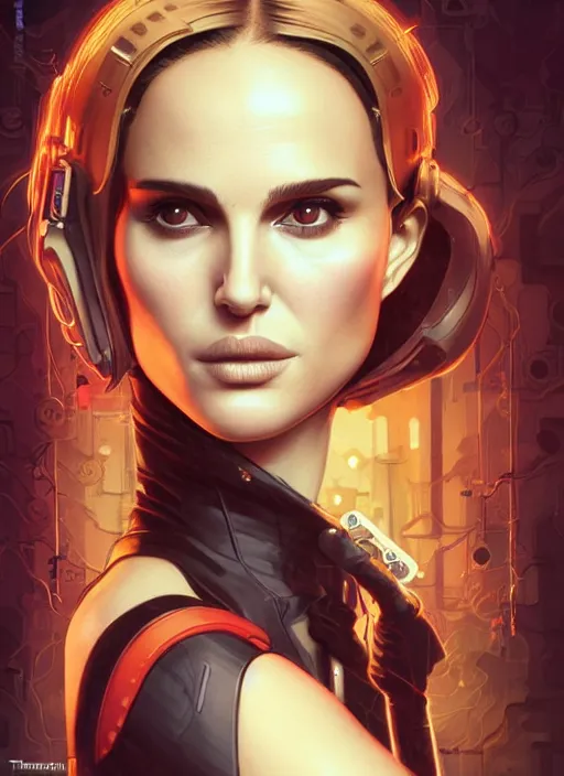 Image similar to lofi clockpunk portrait of natalie portman, pixar style, by tristan eaton stanley artgerm and tom bagshaw.