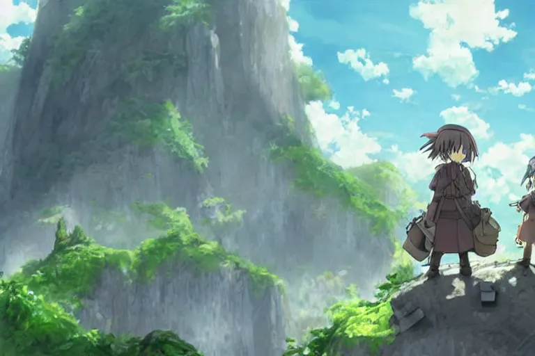 Image similar to made in abyss concept art