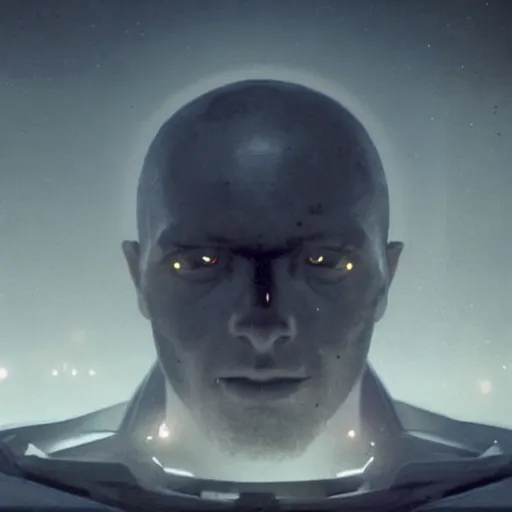 Image similar to centered rule of thirds 5 0 mm film still of the hyperintelligent technological singularity soul, 3 d render octane, sharp focus, art by greg rutkowski