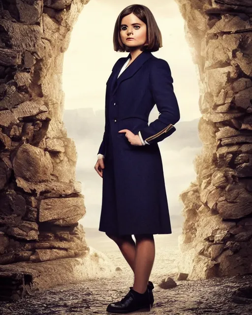 Prompt: Jenna Coleman as Doctor Who