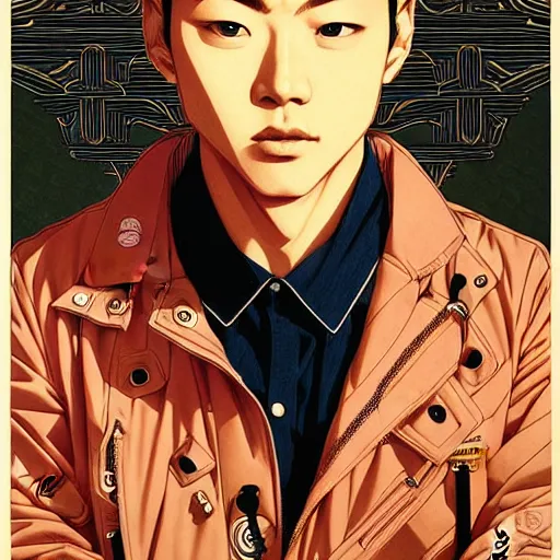 Prompt: Tōru Fujisawa Eikichi Onizuka illustration, medium shot, intricate, elegant, highly detailed, digital art, ffffound, revisited by JC Leyendecker and sachin teng