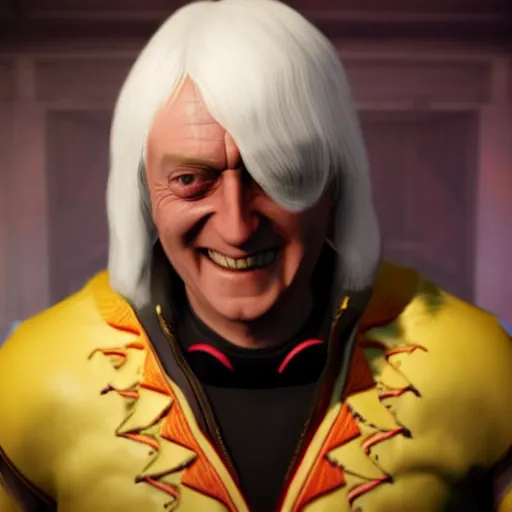 Image similar to jimmy savile as mortal kombat 1 1 game character, unreal engine, realistic,