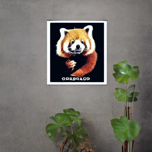 Prompt: red panda holding a rifle on a propaganda poster, hypnotic, historical pister, germany, world war, circa 1 9 3 9, stencil