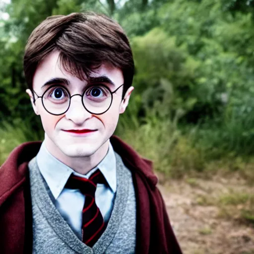 Image similar to professional photo of guerilla harry potter