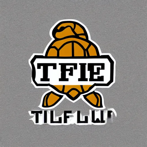 Prompt: a turtle in the style of an nfl team logo